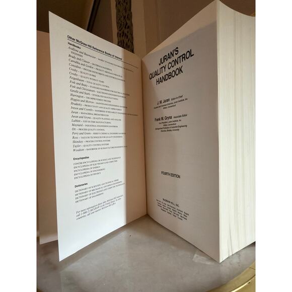 Juran’s Quality Control Handbook (Fourth Edition) - Picture 7 of 8